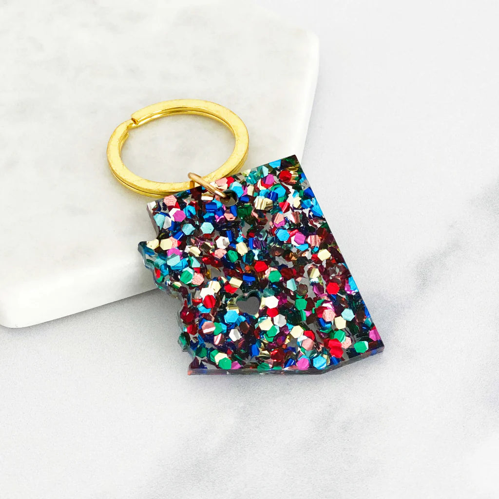 (C) Acrylic Arizona Keyring