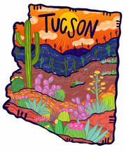 Orange Tucson Art Print