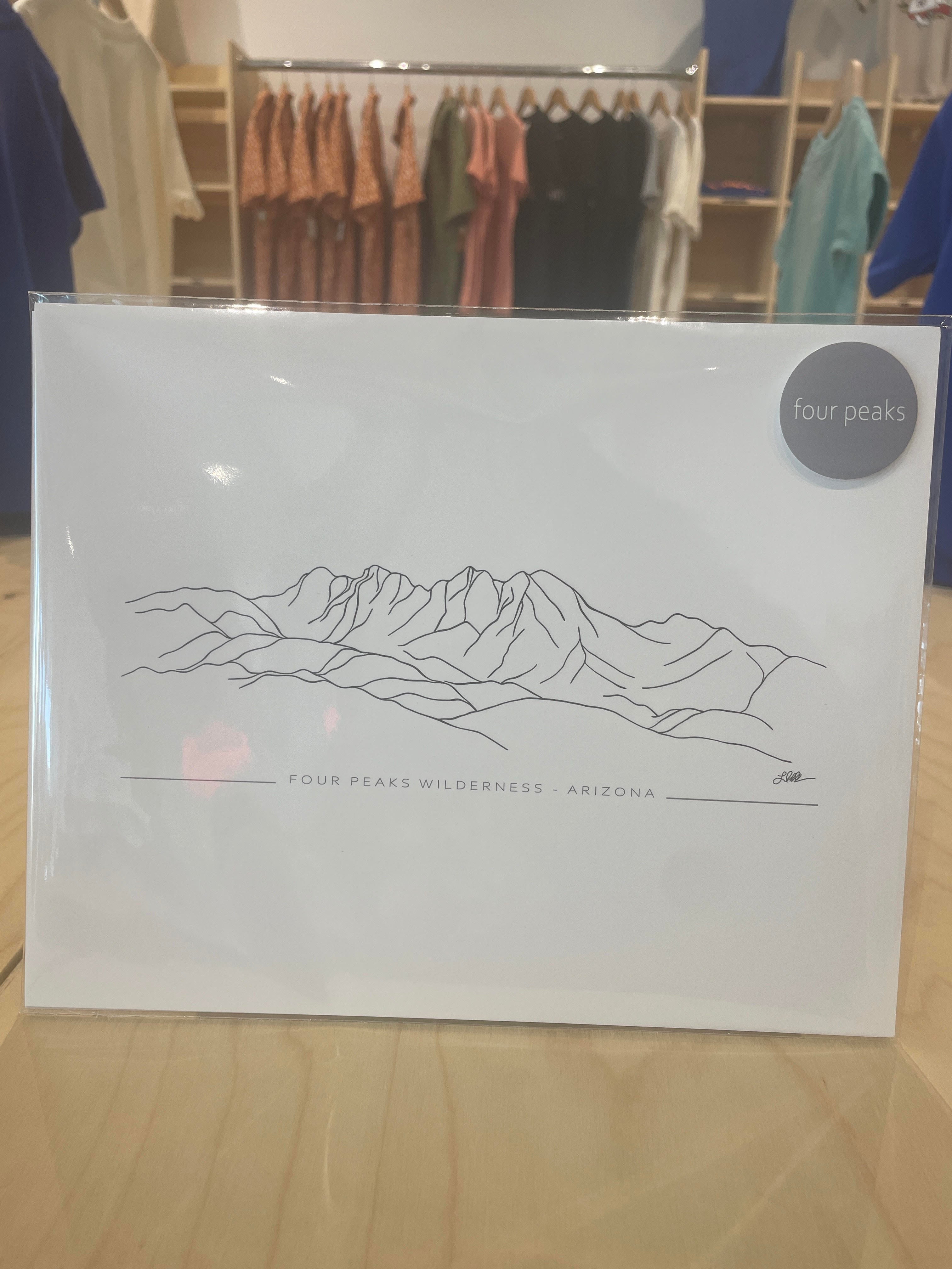 (C)  8x10 - Four Peaks Print - labeled