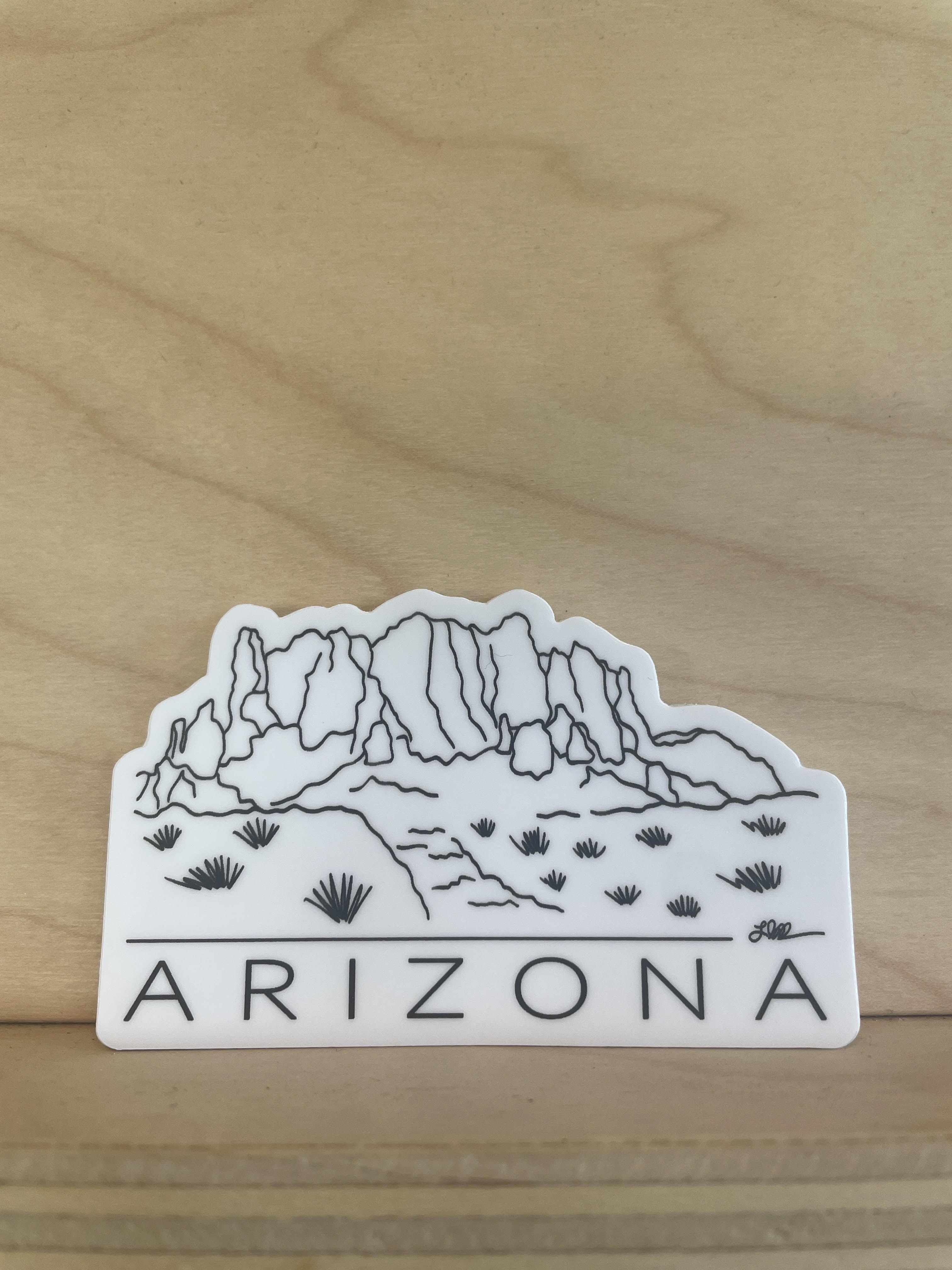 (C) Sticker - Arizona - Superstition Mtns
