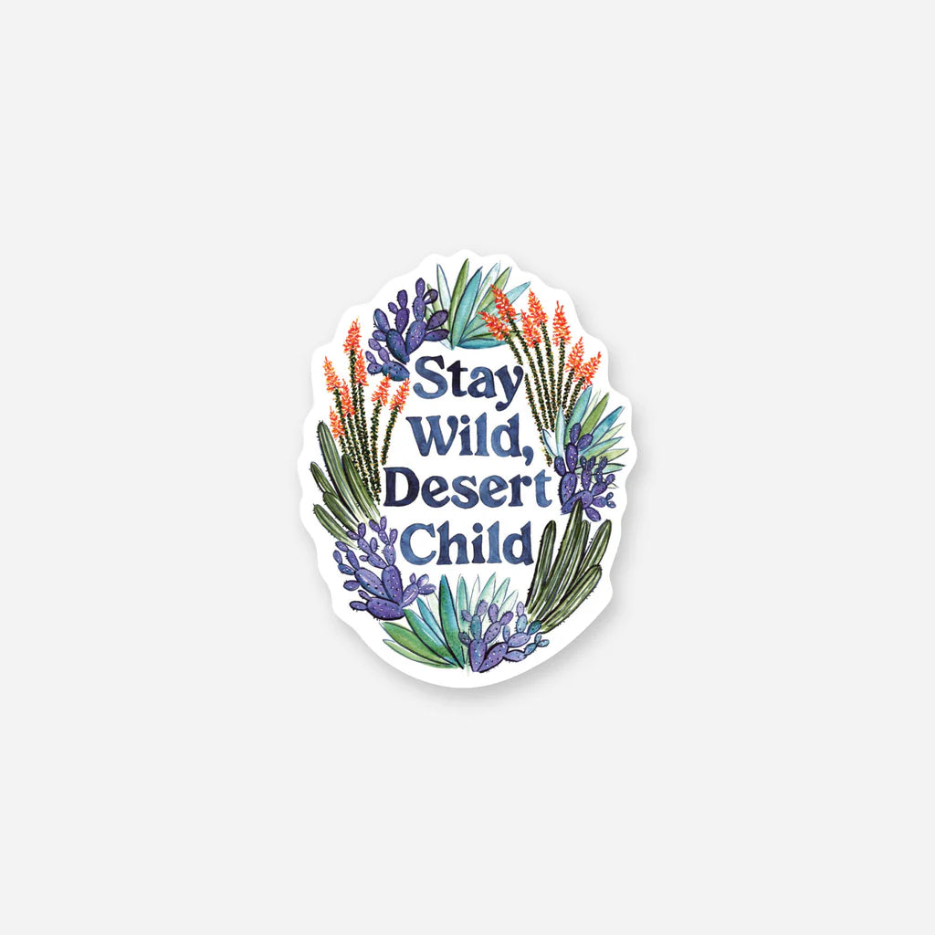 (C) Stay Wild Desert Child Sticker