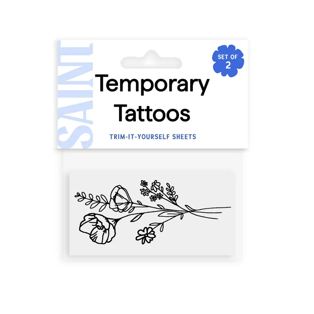 Wildflower Temporary Tattoos