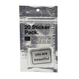 You Are Beautiful Stickers - 20 Pack