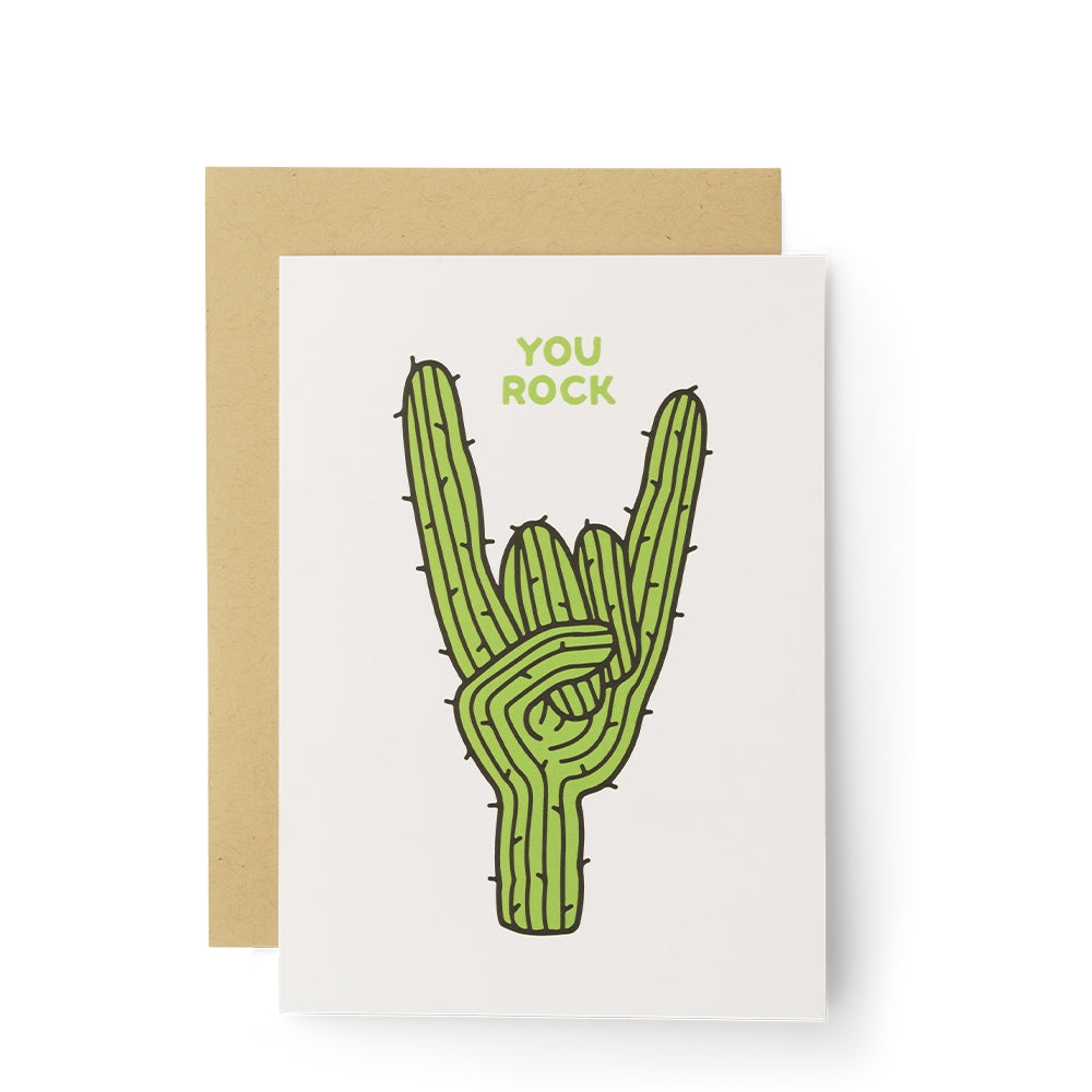 Rockin' Saguaro Greeting Card