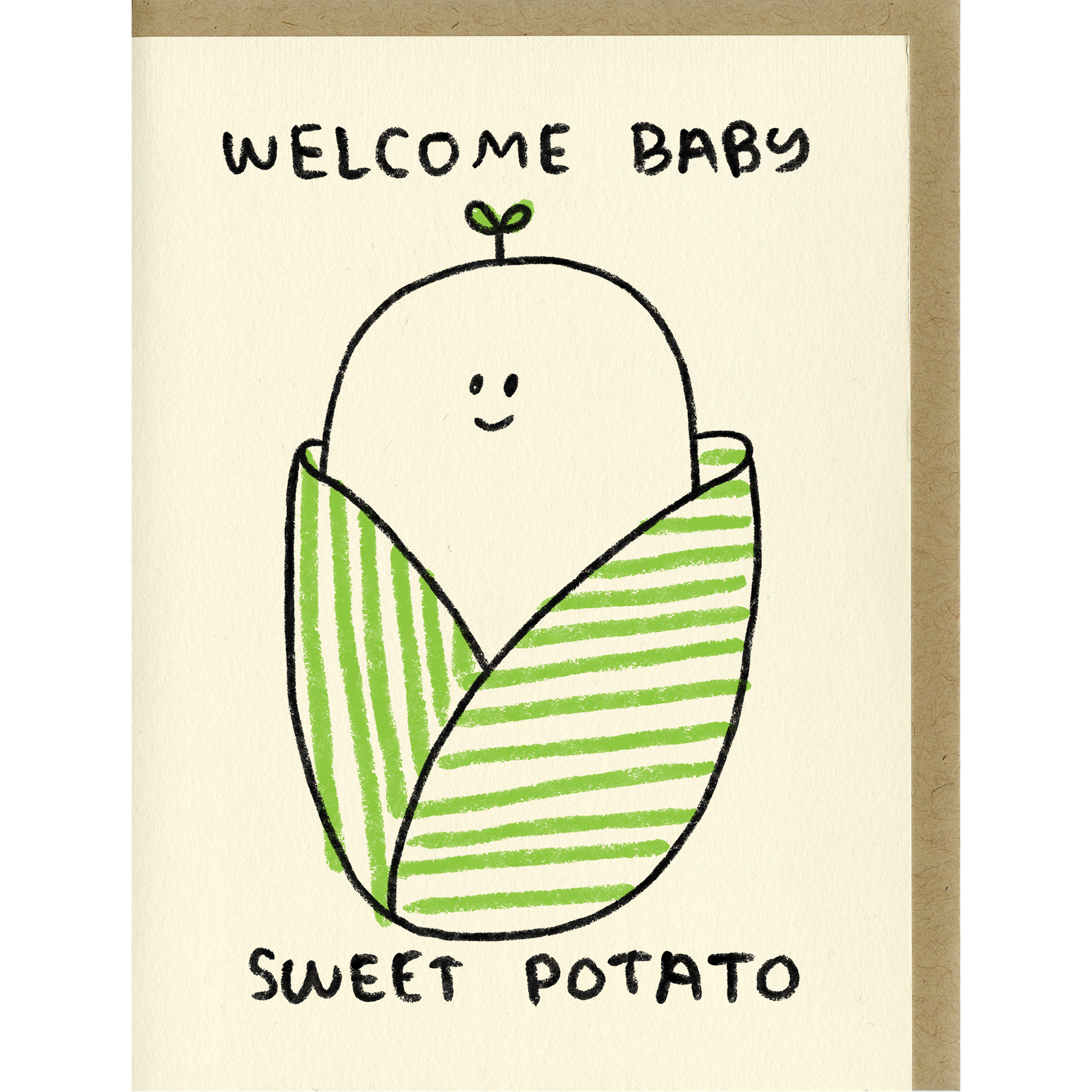 Sweet Potato Baby Card