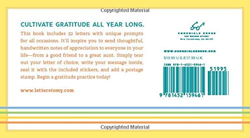 Letters for a Year of Gratitude: Write Now. Keep in Touch Always