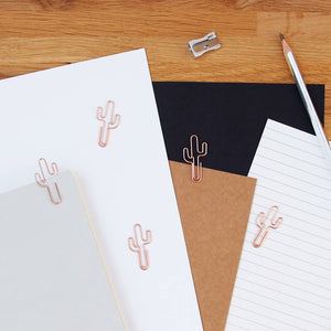 Cactus Paper Clips - Rose Gold