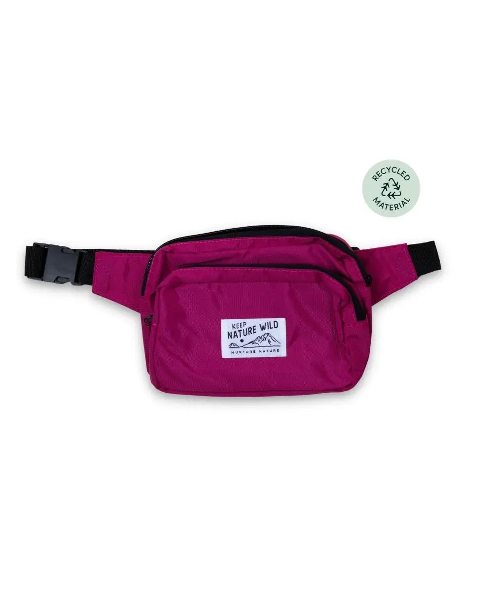 Keep Nature Wild Recycled Fanny Pack | Fuchsia
