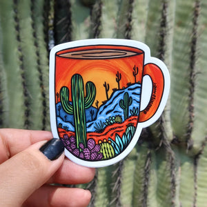 Desert Mug Sticker