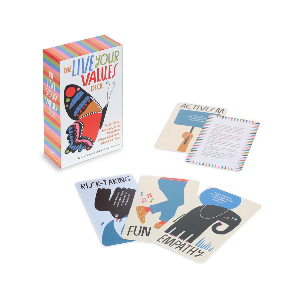 The Live Your Values Deck: Sort Out, Honor, and Practice What Matters Most to You