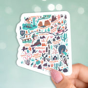 All About AZ Holographic Sticker