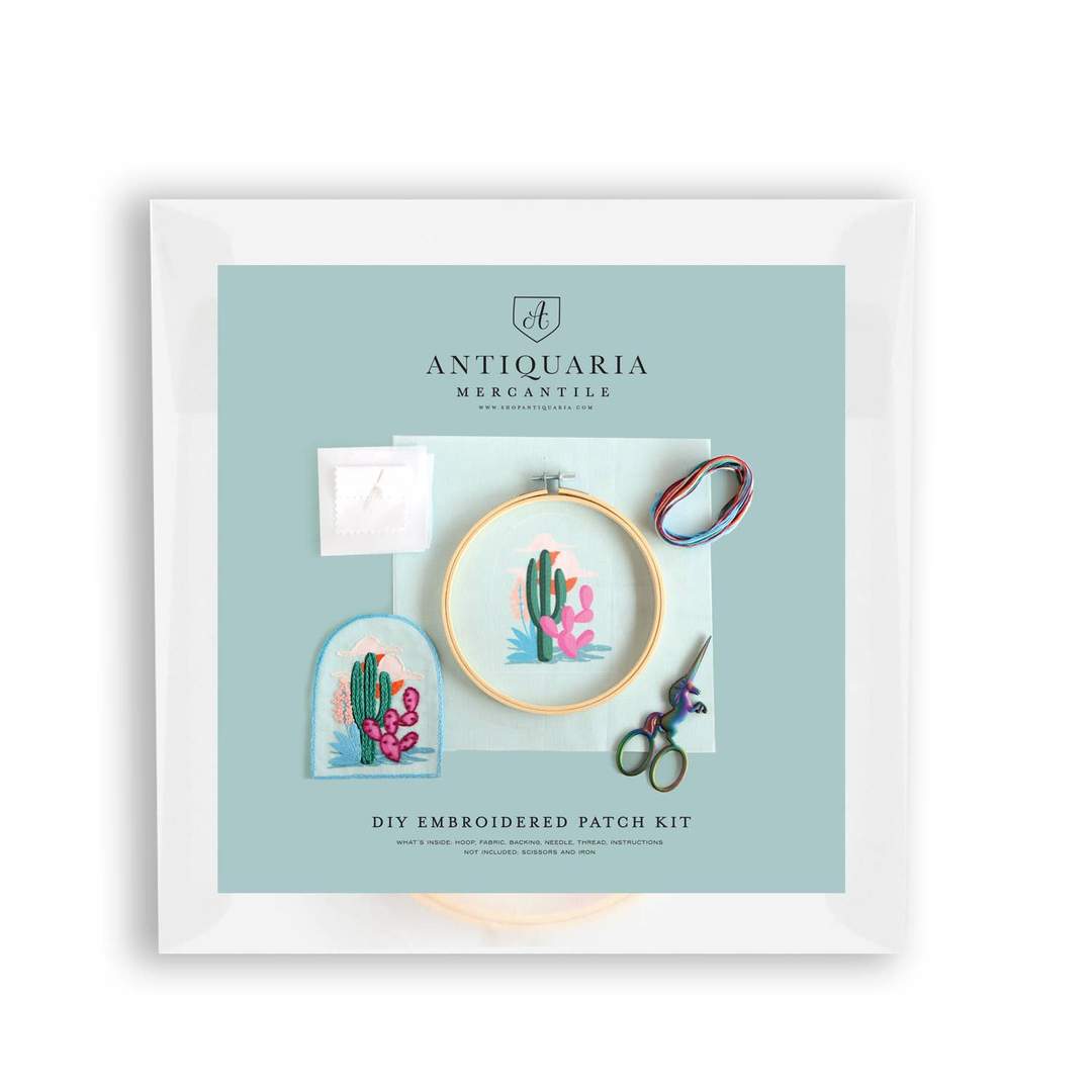DIY Kit: Cactus Embroidery Patch Kit