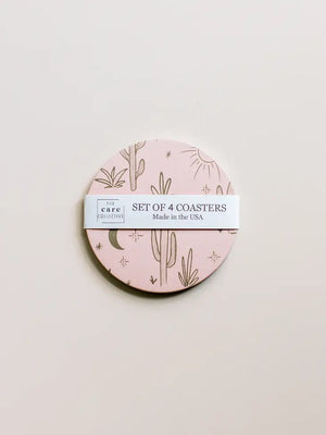 Cactus Coasters in Pink