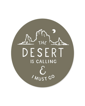 Desert is Calling Sticker