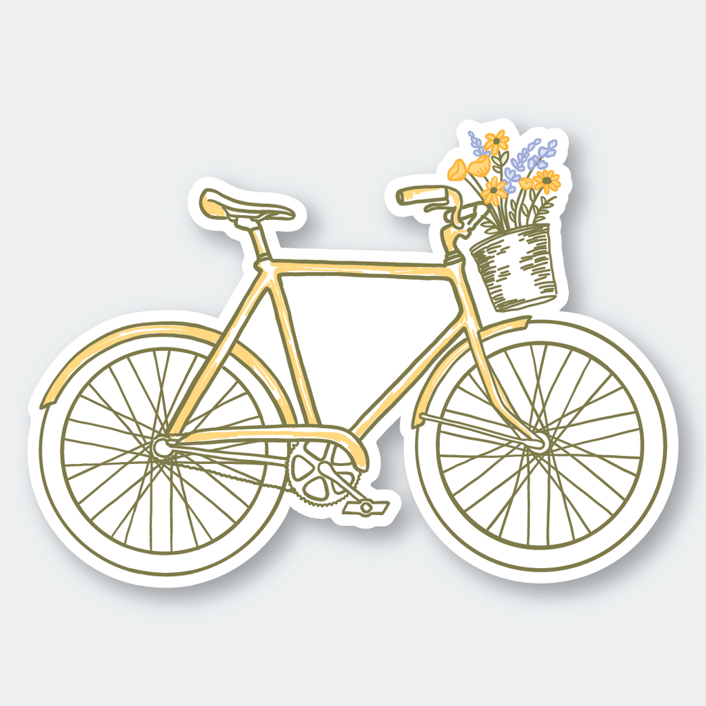 Flowers Bike Sticker