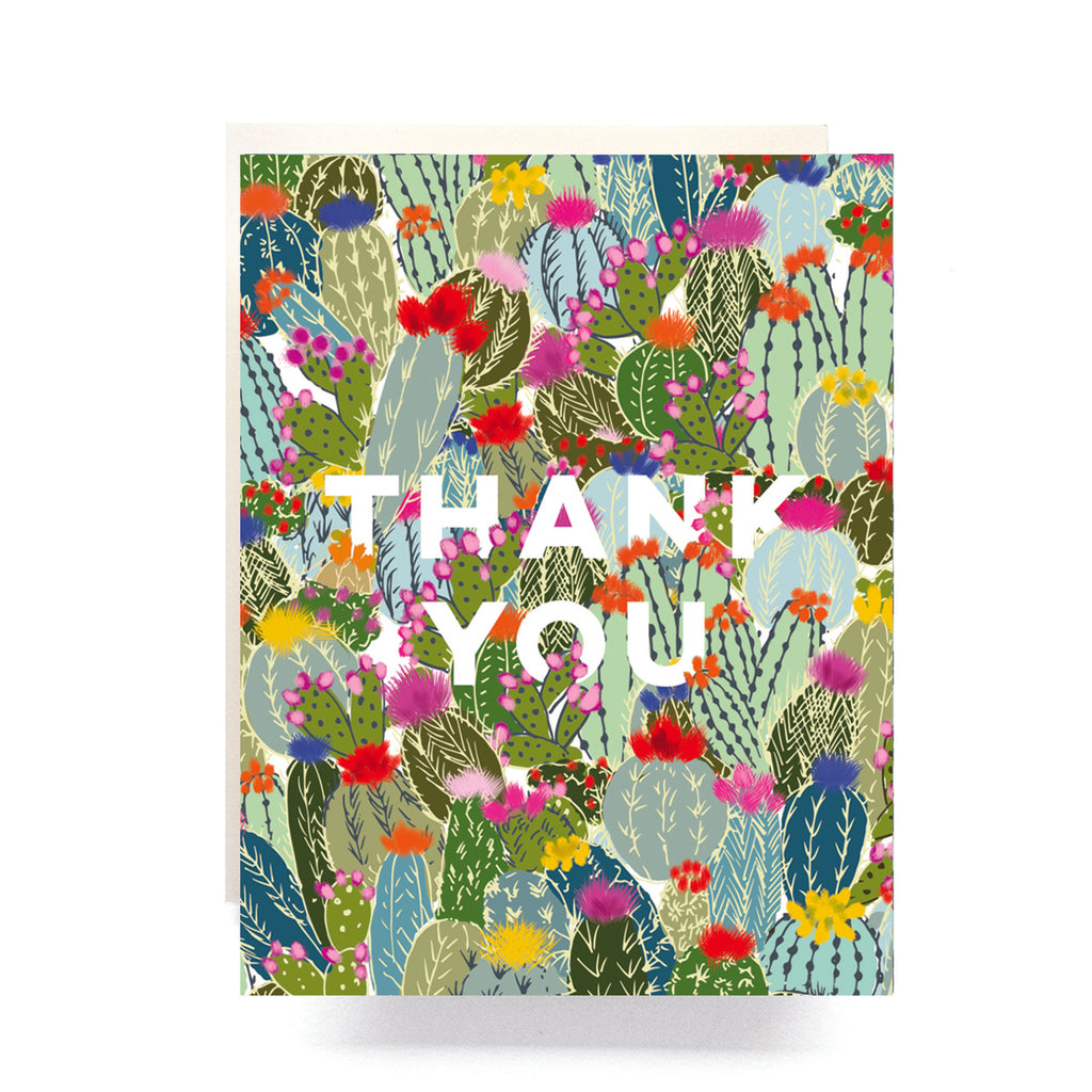 Cactus Explosion Thank Greeting Card | Box Set