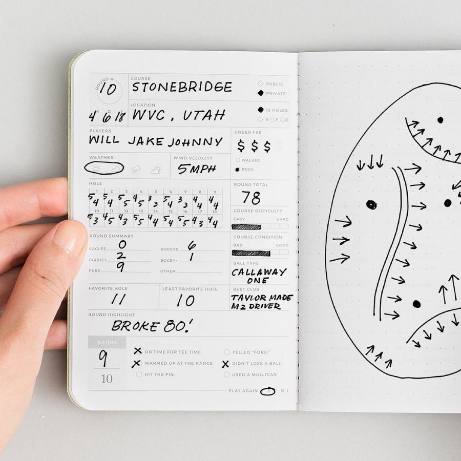 Round of Golf Passport Journal