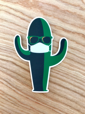 Cactus Mask Sticker