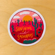 Sunshine and Saguaros Sticker