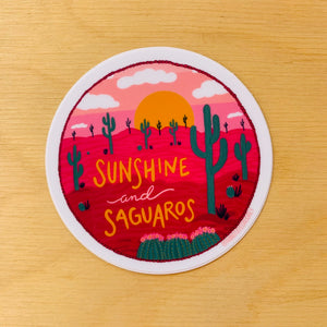 Sunshine and Saguaros Sticker