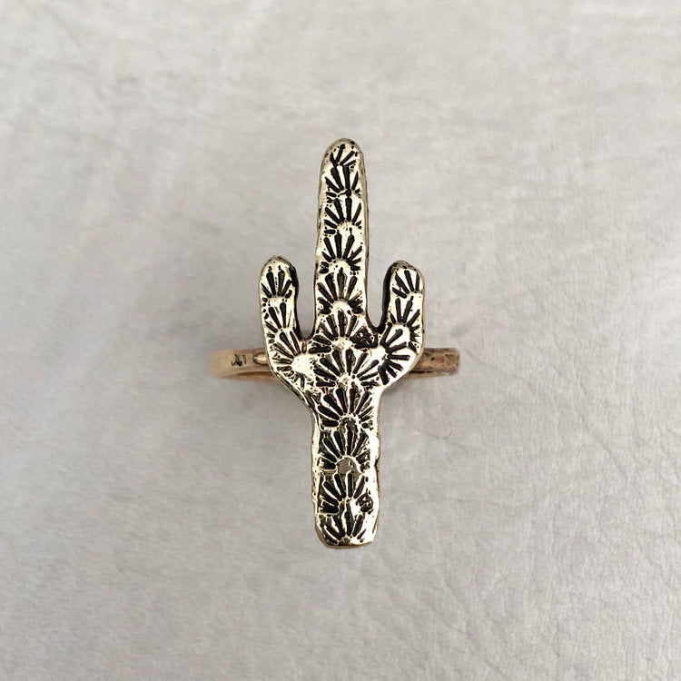 Saguaro Ring | Brass