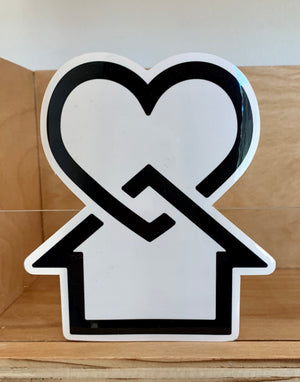 Heart/Home Contour Sticker