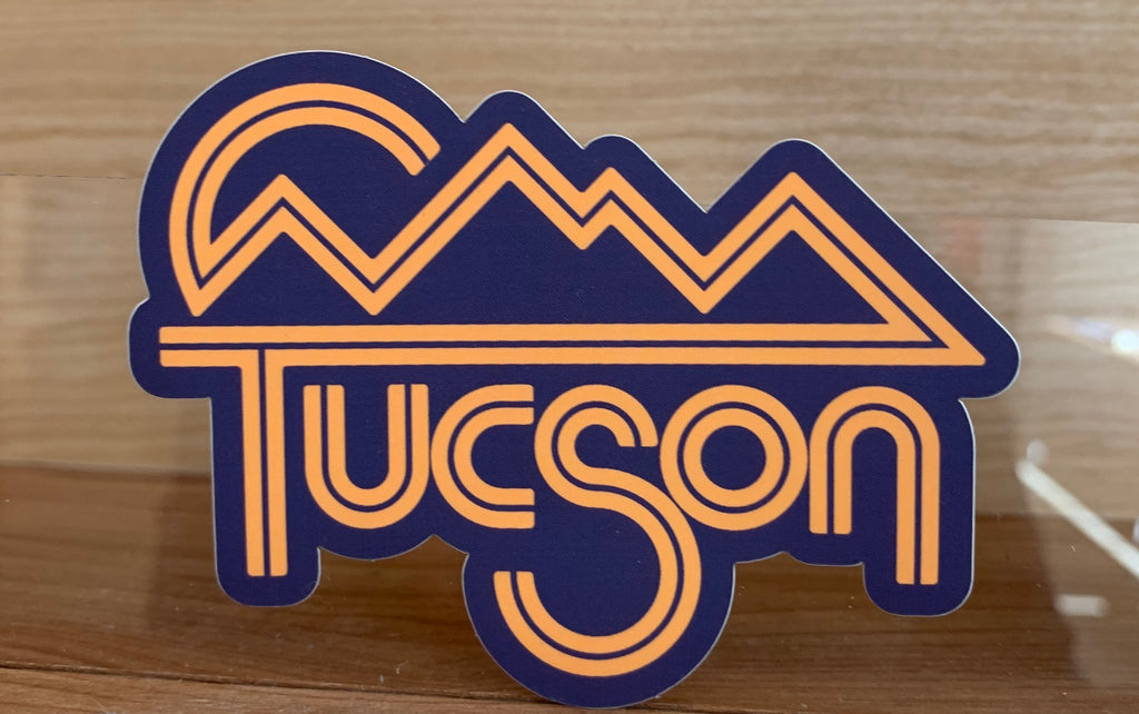 Navy/Orange Tucson Sticker