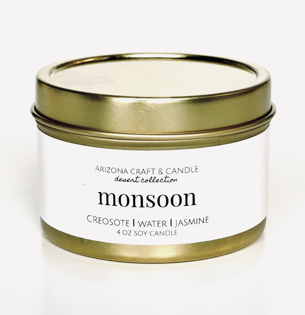 Monsoon Travel Candle Tin