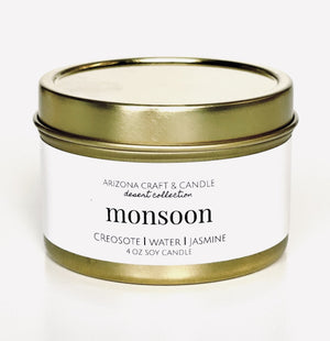 Monsoon Travel Candle Tin