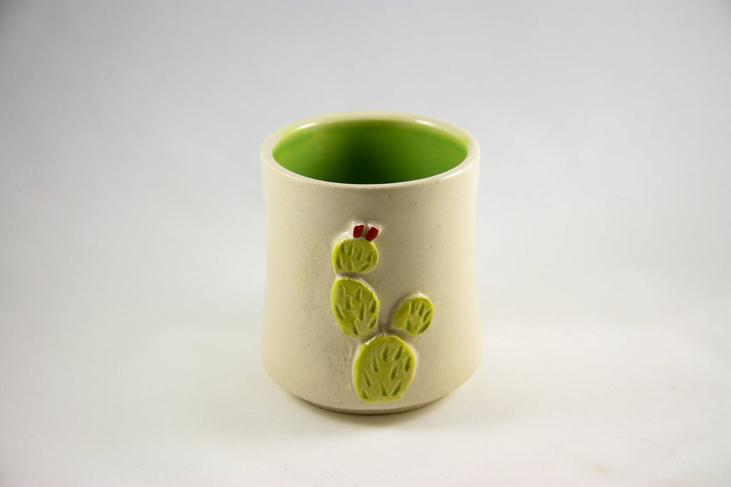 Prickly Pear White Sipping Cup