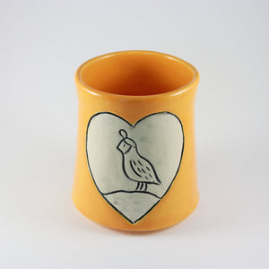 Quail Carved Sipping Cup