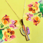 Technicolor Saguaro Long Necklace