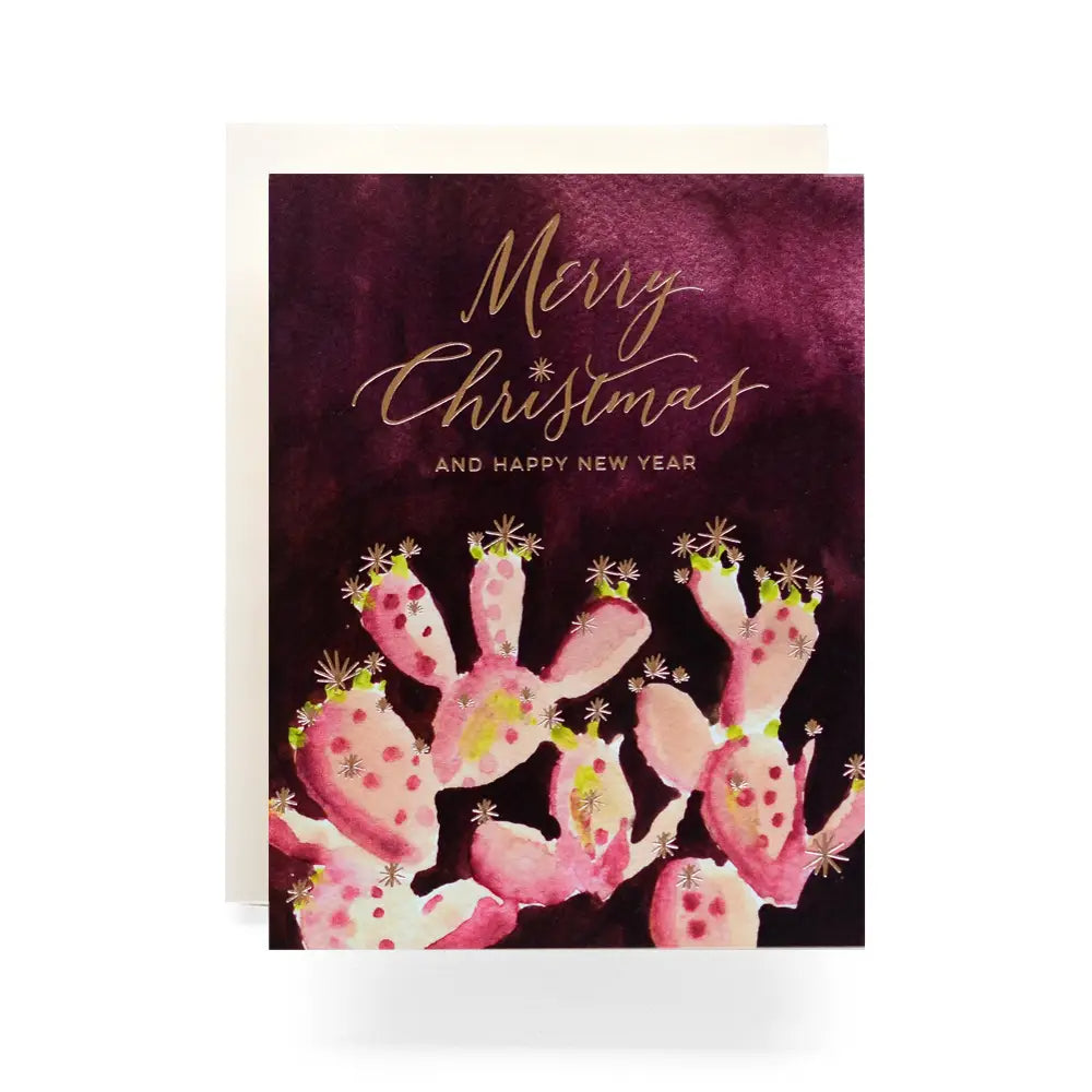 Cactus Merry Christmas Greeting Card | Box Set