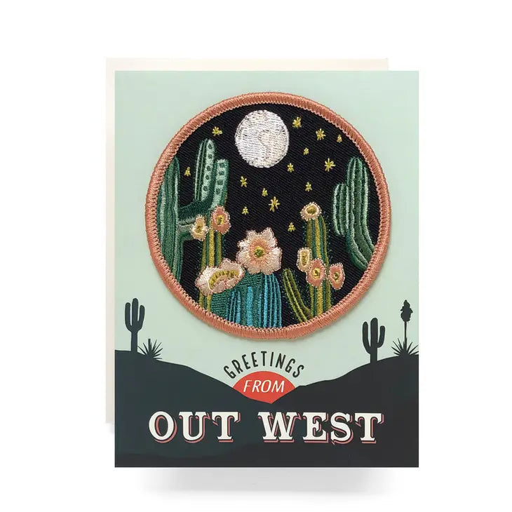 Patch Greeting Card Out West