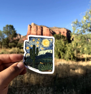 Starry Night Arizona Outline Sticker
