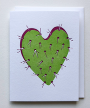 Cactus Heart Greeting Card