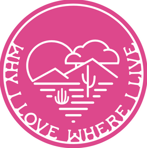 Why I Love Where I Live Sticker | Pink