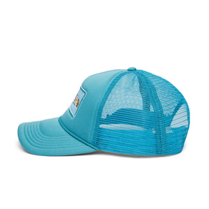 You Are On Native Land Trucker Hat | Turquoise