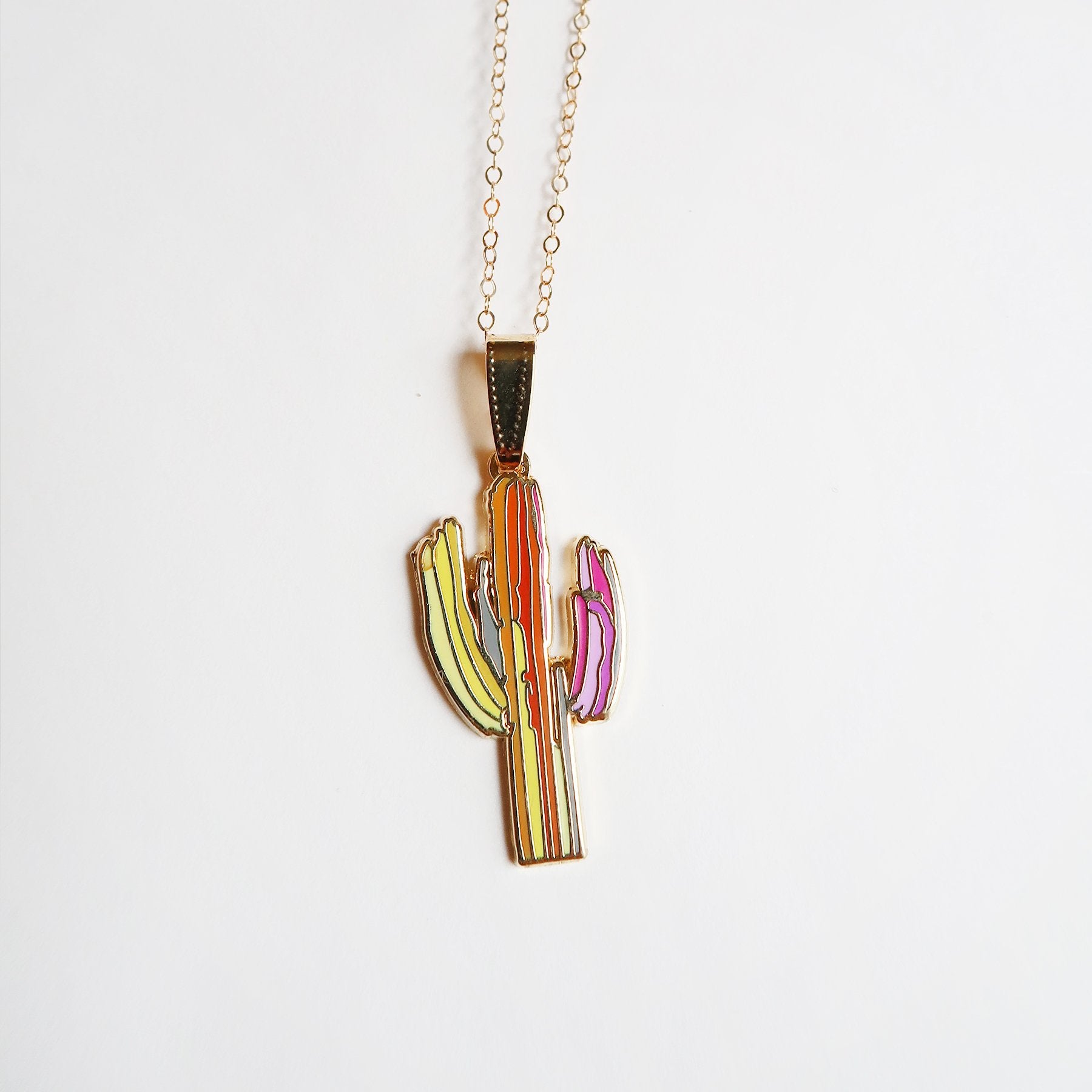 Technicolor Saguaro Long Necklace