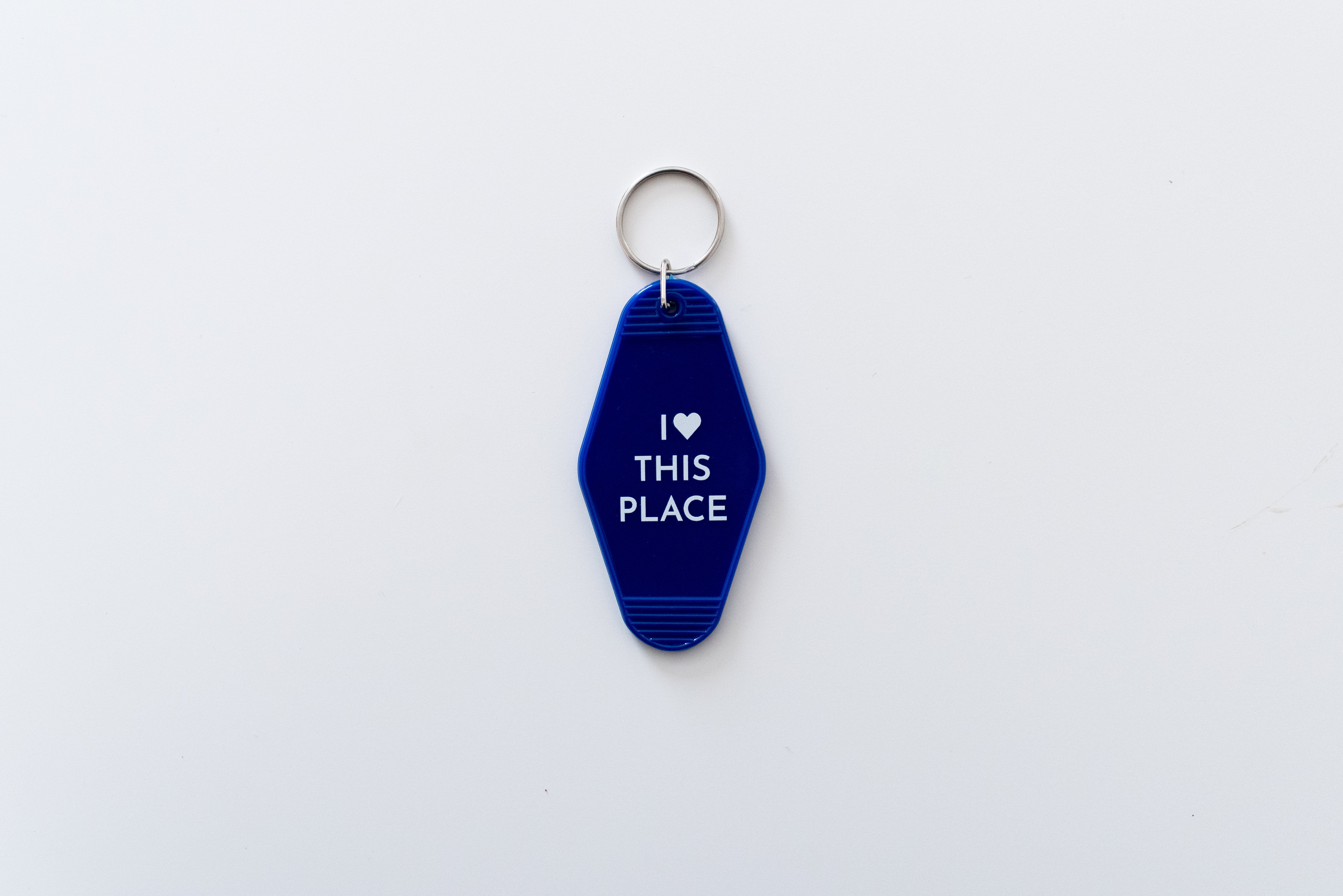 I Love This Place Keychain