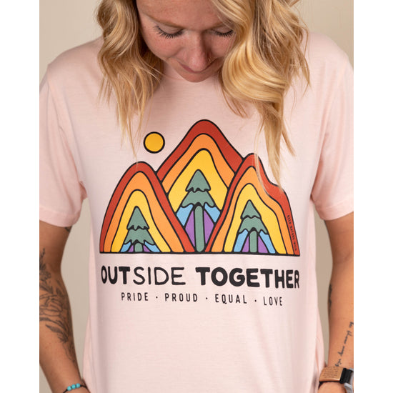 OUTside Together Unisex Tee | Blush