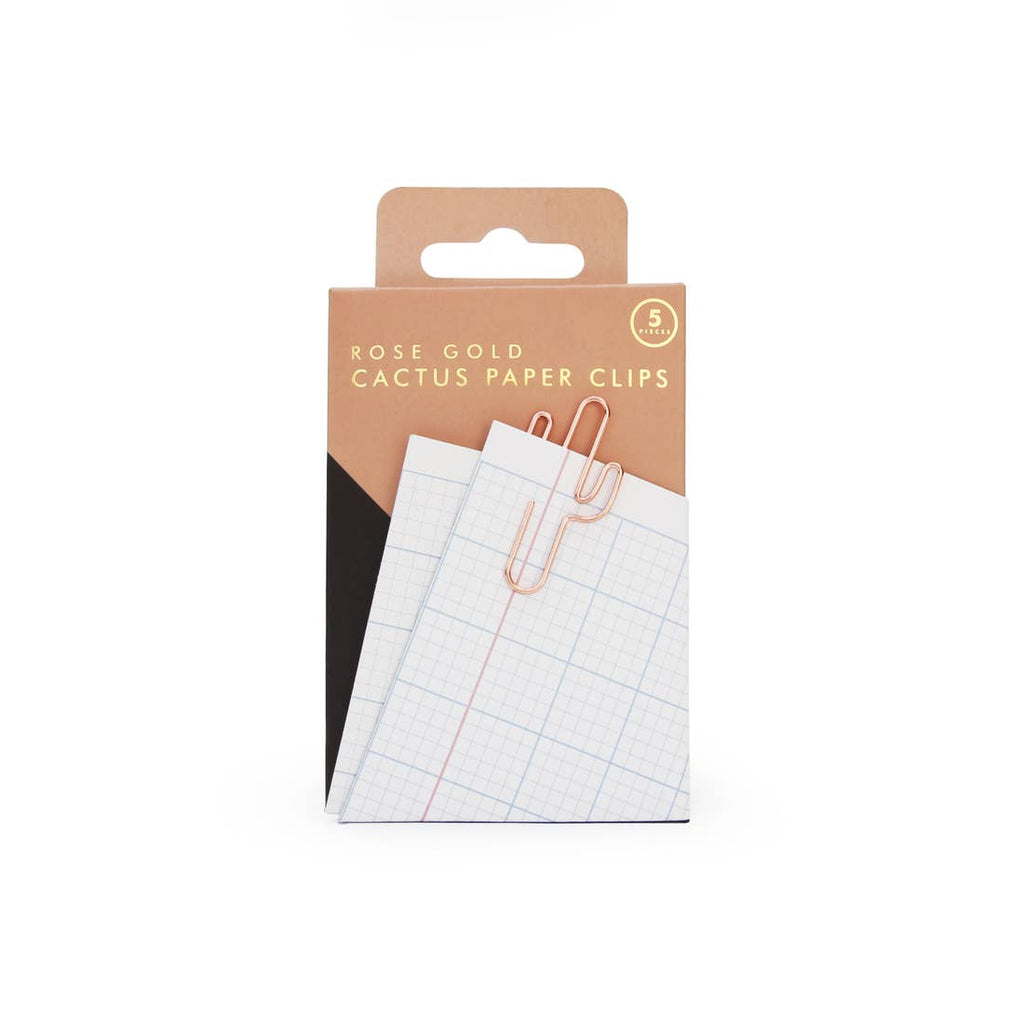 Cactus Paper Clips - Rose Gold