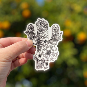 Blooming Saguaro Sticker