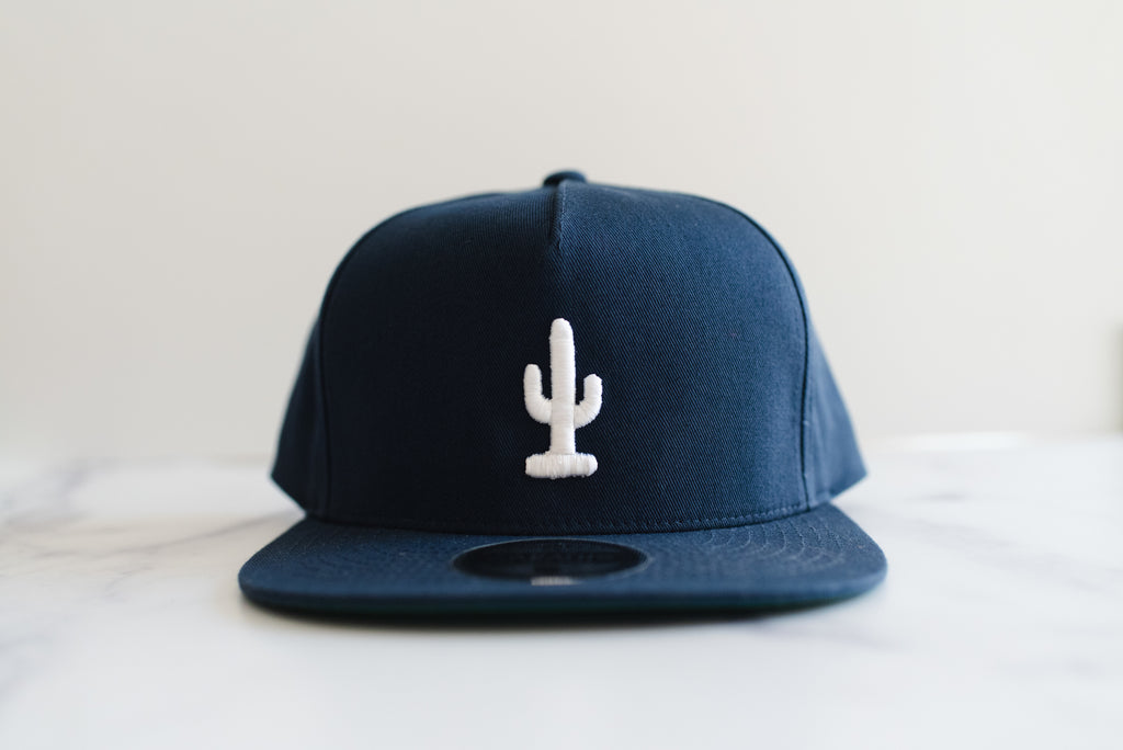 Cactus Snapback Hat | Navy