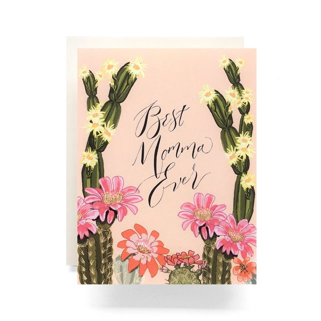 Cactus Bloom Momma Greeting Card