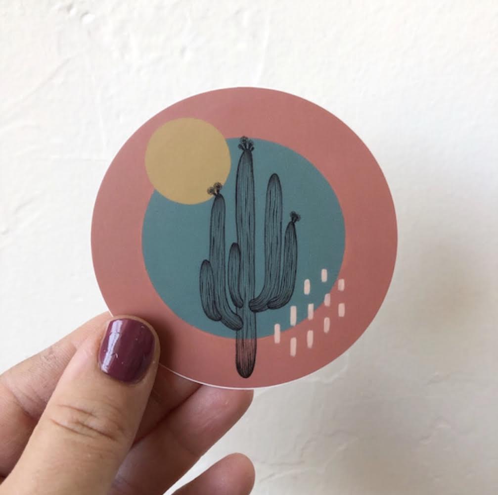 Saguaro Sunrise Sticker