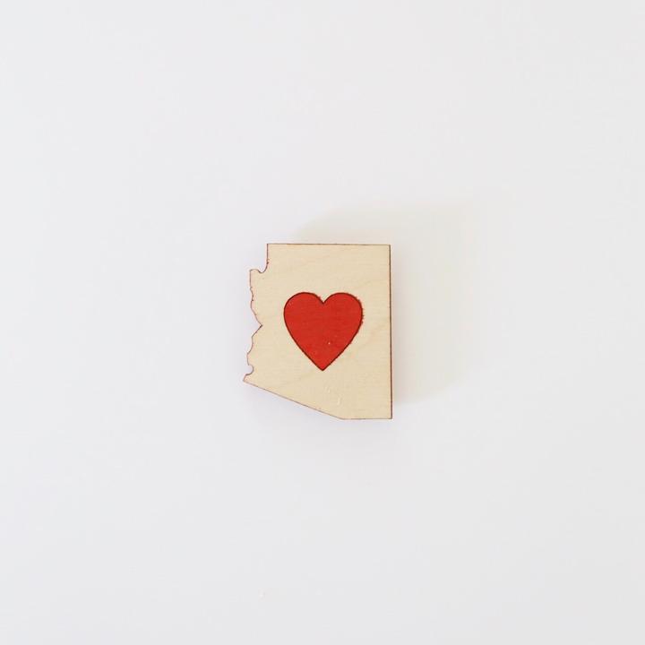 Arizona Heart Magnet