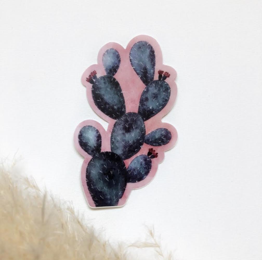 Pink Prickly Pear Sticker