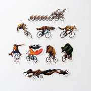 Bike Mural Stickers by Joe Pagac