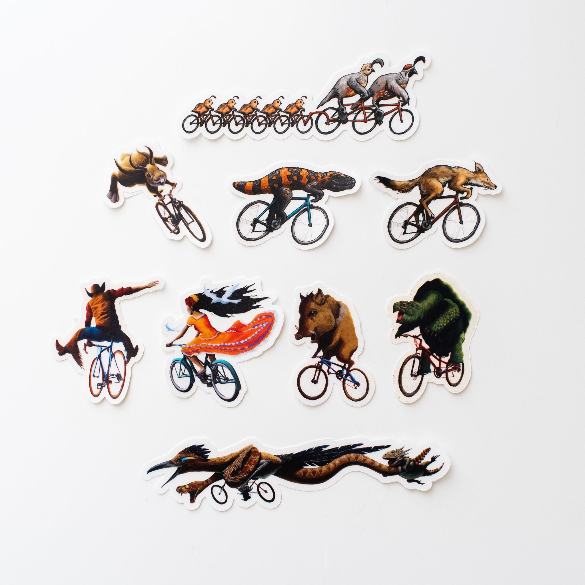 Bike Mural Stickers by Joe Pagac